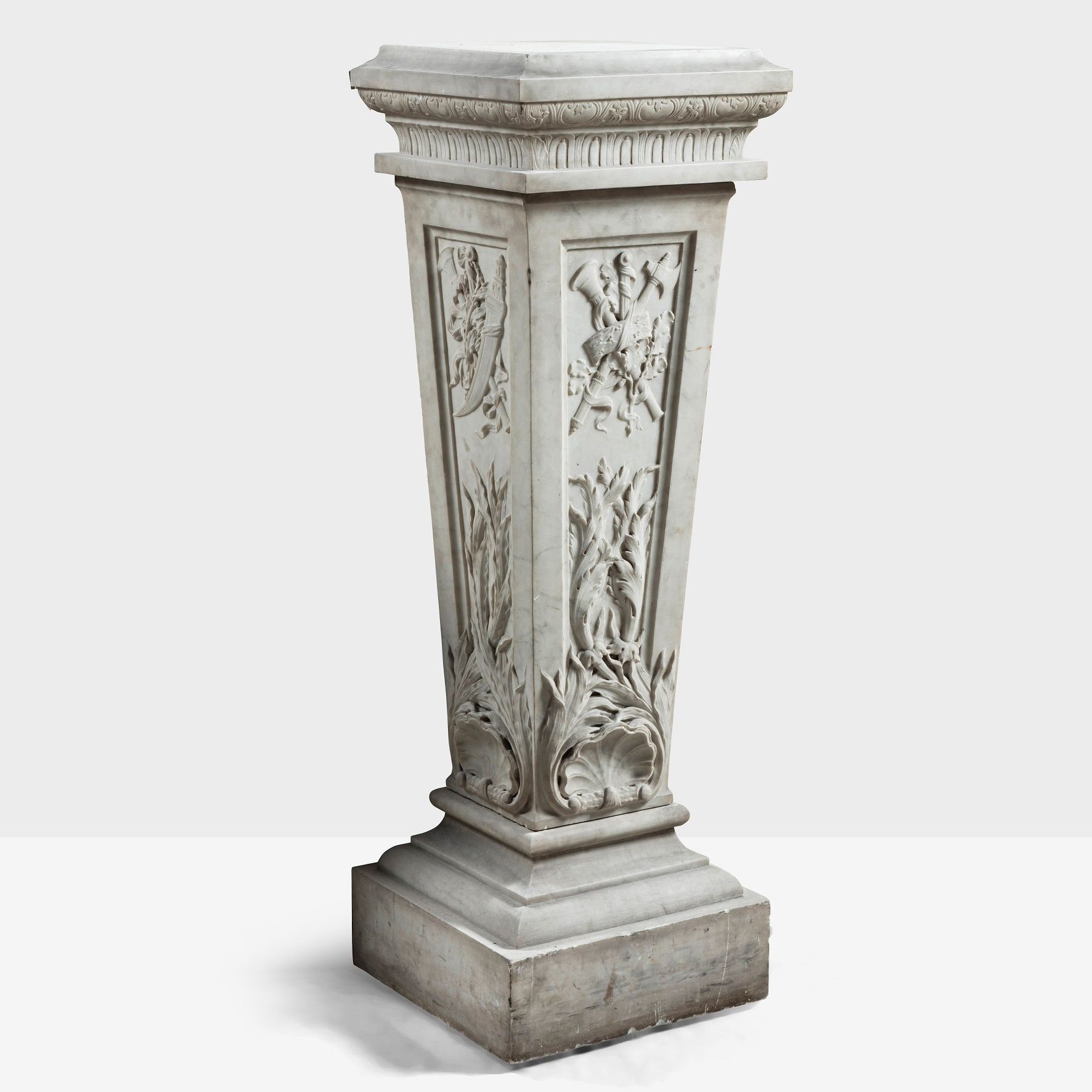 Louis XVI style marble column, 18th century