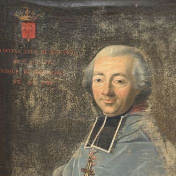Early 19th century French school Portrait of Monseigneur Martial Louis de Beaupoil de Saint-Aulaire (1719-1798), then Bishop of Poitiers (1759-1791) Oil on canvas