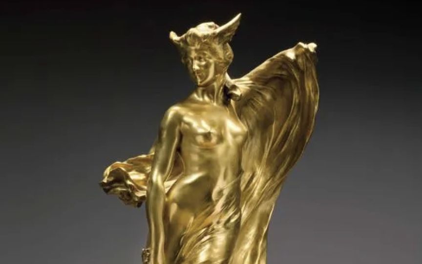 Raoul Larche, gilded bronze sculpture