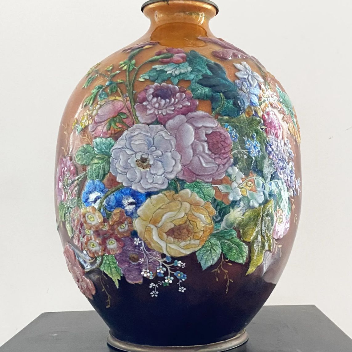 Camille Fauré, vase with flower design