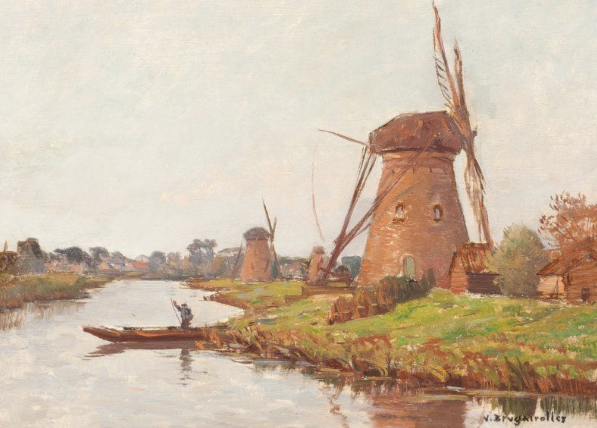 Victor Brugairolles, oil on canvas