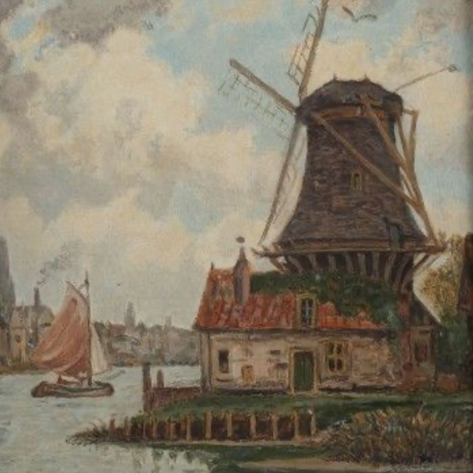 Victor Brugairolles, oil on canvas