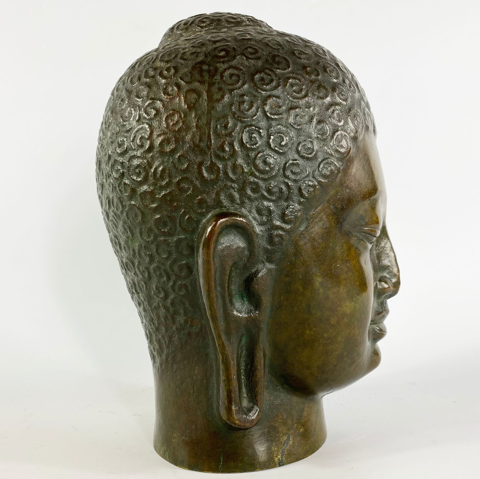 Bronze Buddha head