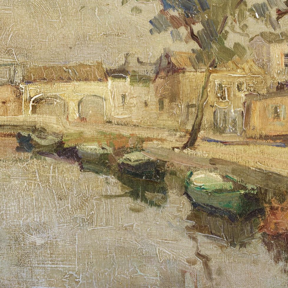 Émile Boggio, huile sur toile