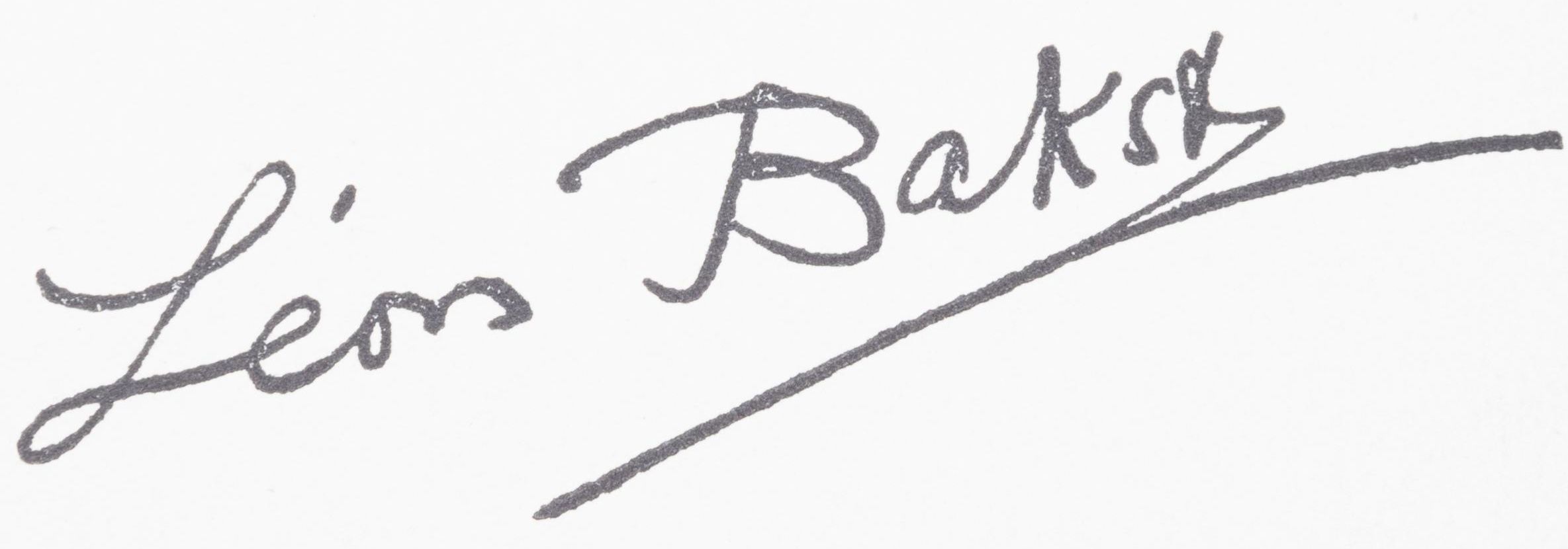 Léon Bakst's signature