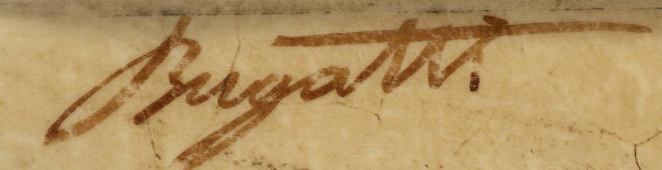 Carlo Bugatti's signature