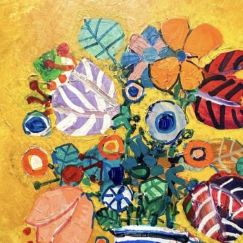 Paul AIZPIRI (1919-2016), Still life of flowers, Oil on canvas