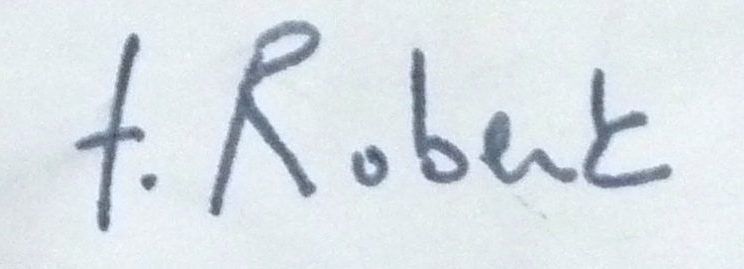 Dom Robert's signature