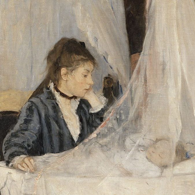 Berthe Morisot, the cradle, oil on canvas