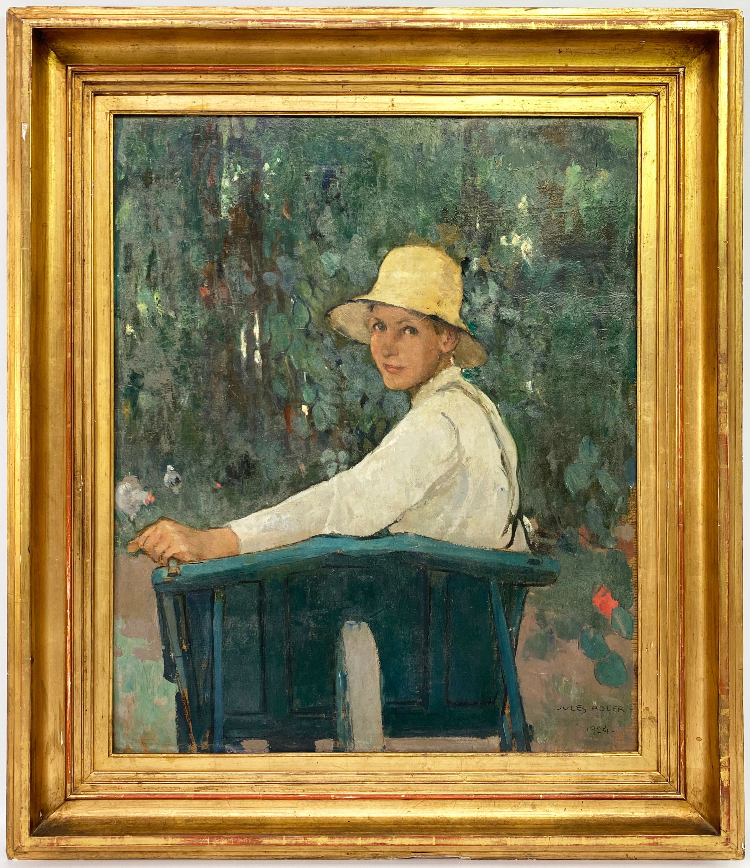 Jules Adler, oil on canvas sold by Auctie's