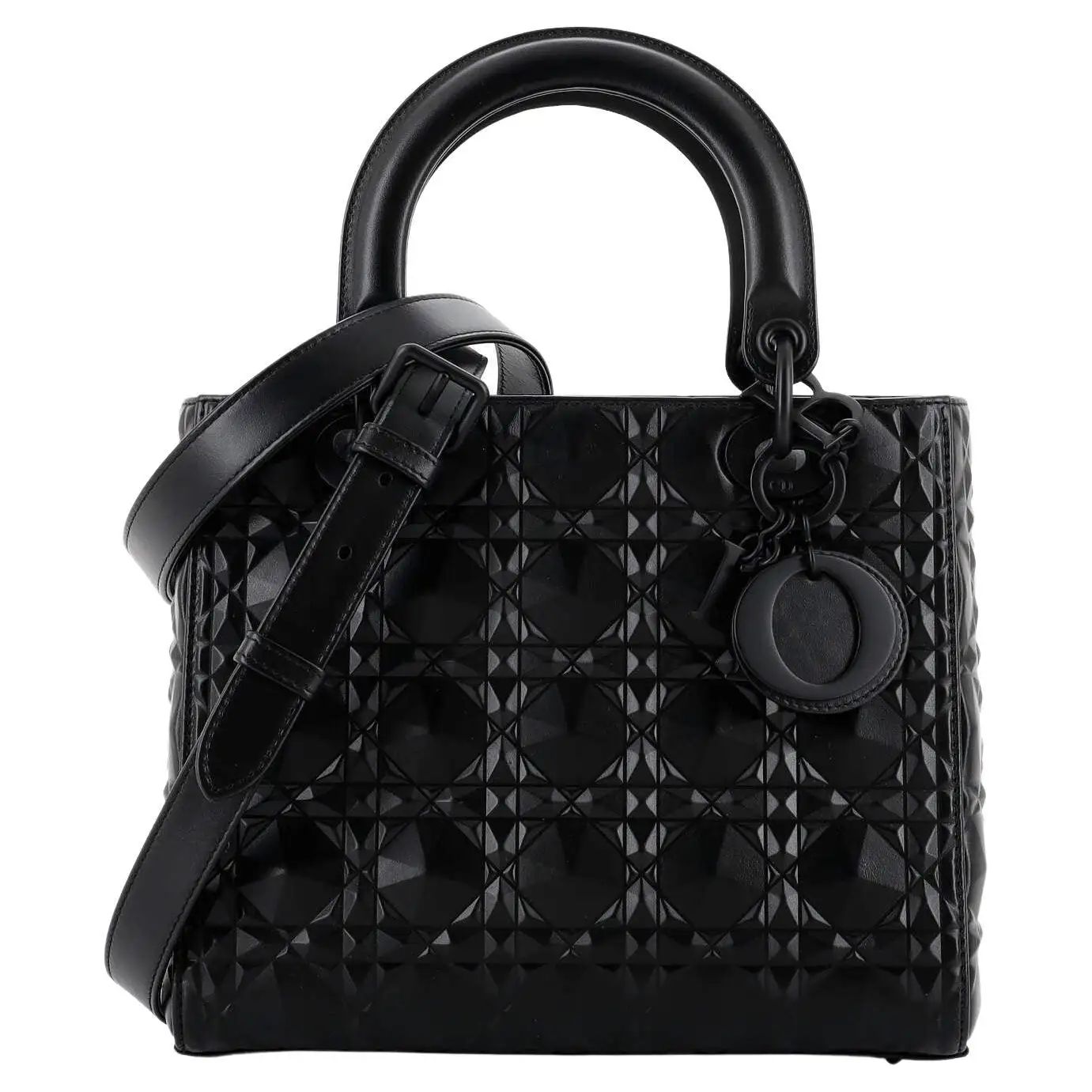 Lady Dior in Black leather