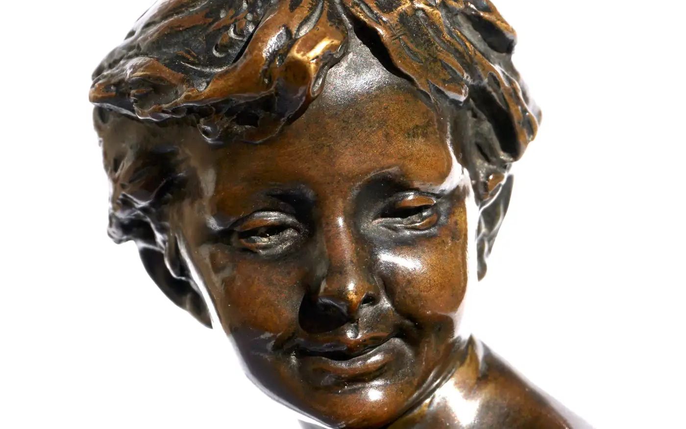 Barrias, bronze, detail