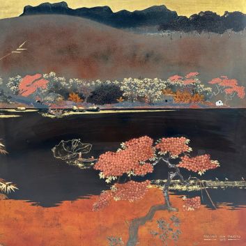NUGUYEN VAN TROUNG (1919-1961), lacquer on panel
