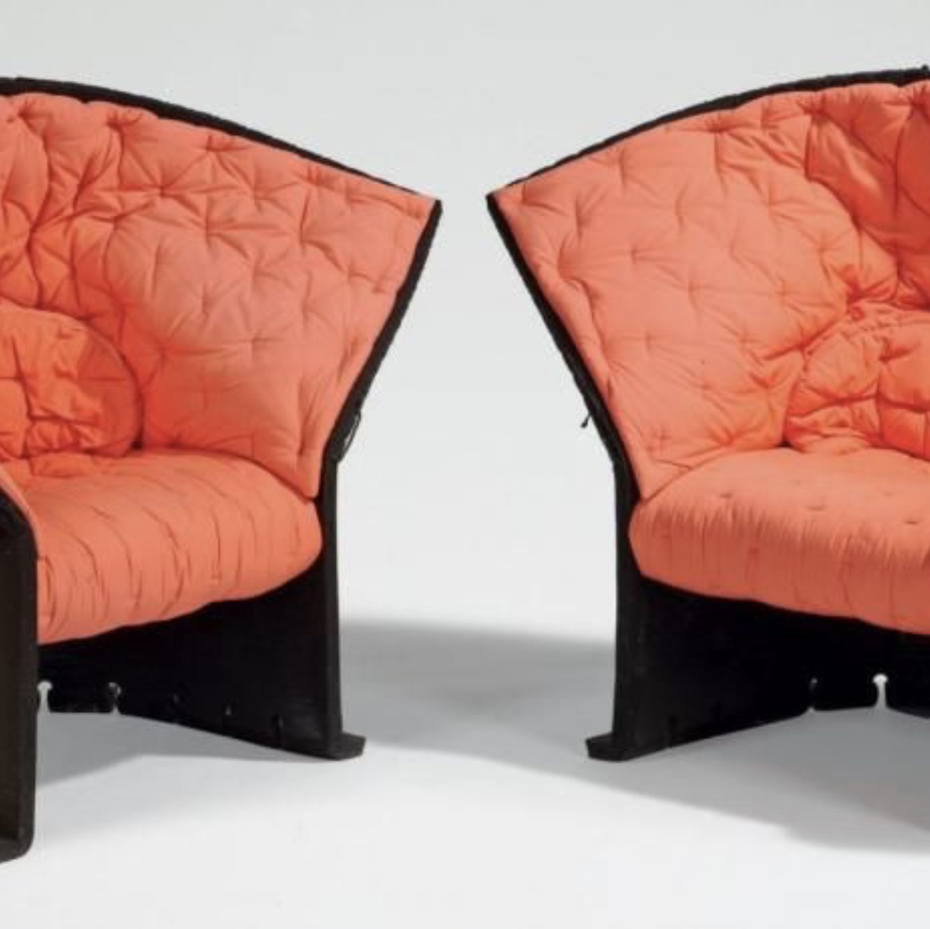 Gaetano Pesce, pair of fabric armchairs