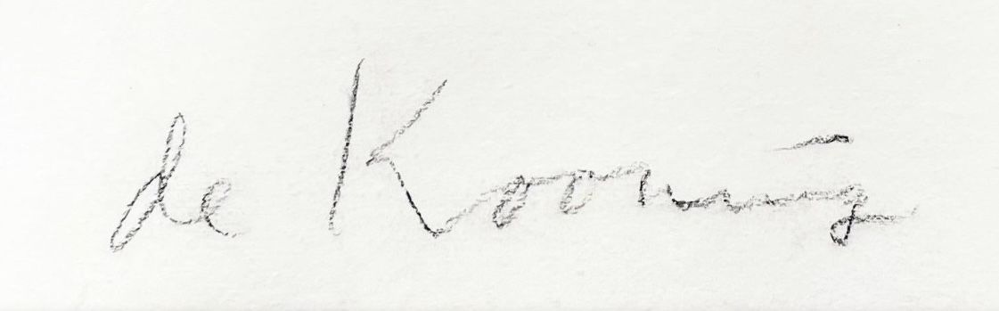 Signature de Willem de Kooning