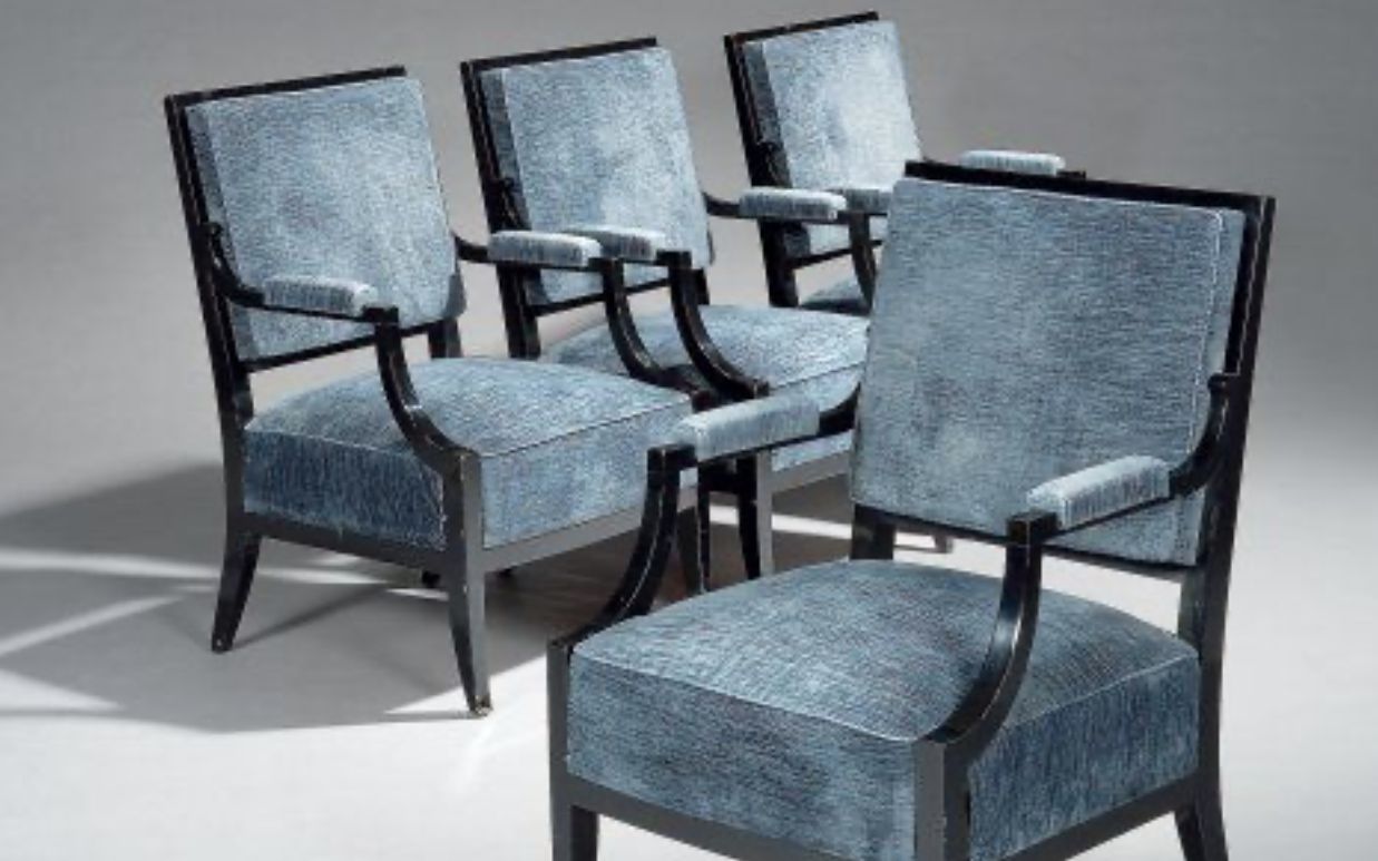 Jean Royère, wooden chairs