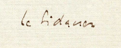 Signature of Henri Le Sidaner