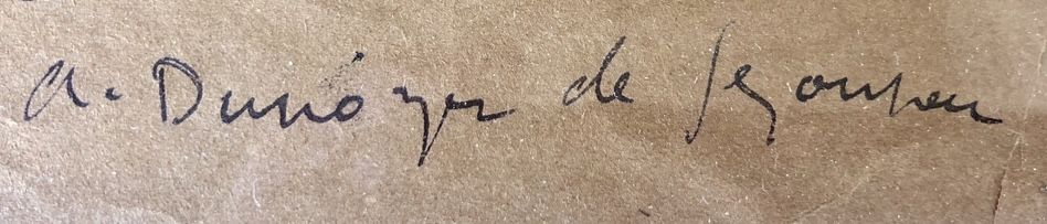 Signature of Dunoyer De Segonzac