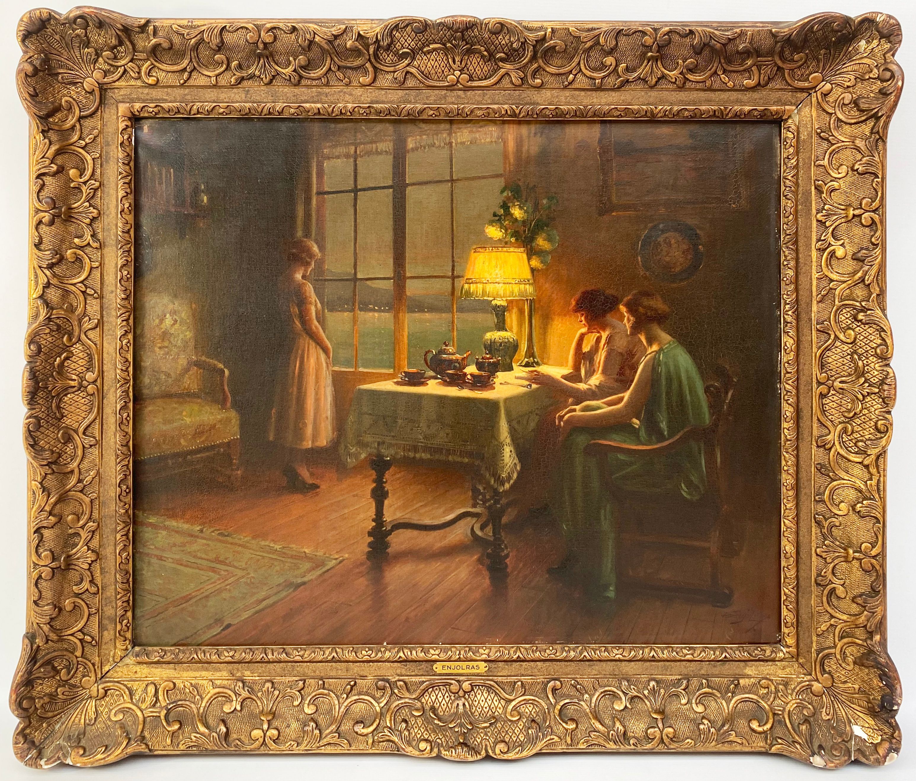 Delphin Enjorlas Oil On Canvas