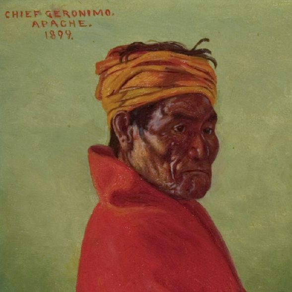 Burbank, oil on canvas, Chief Geromino