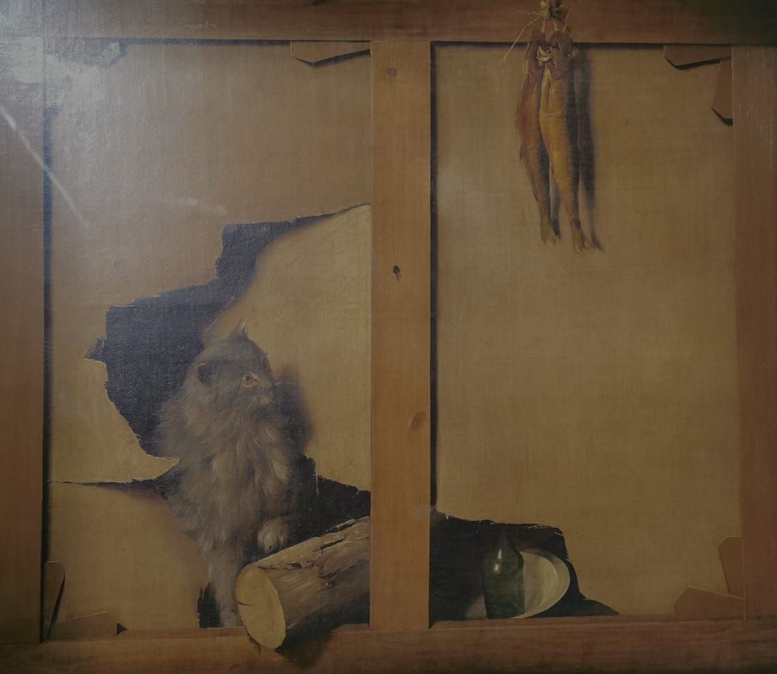 Boilly, trompe l'oeil oil on canvas