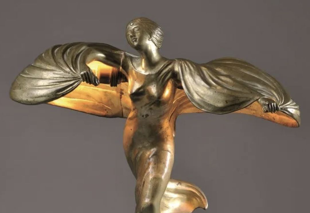 Raoul Larche, bronze lamp