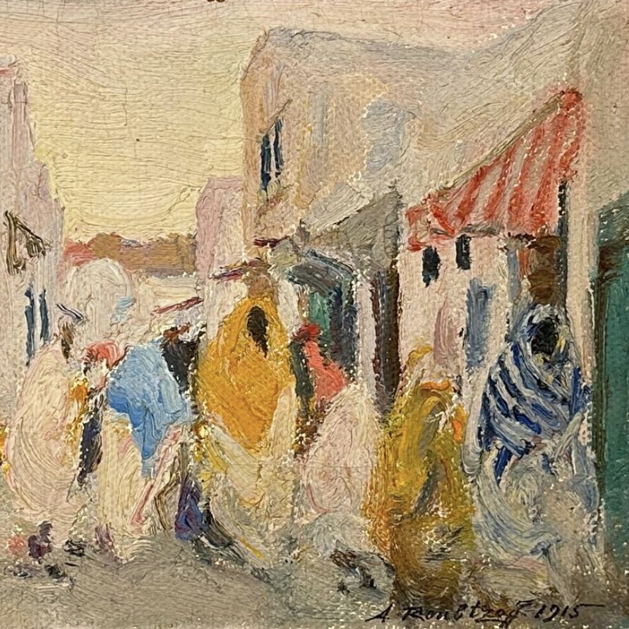 Alexandre Roubtzoff, oil on canvas