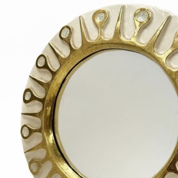 Mithe ESPELT (1923-2020) Round wall mirror model Soleil