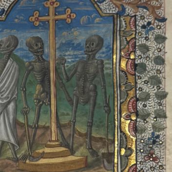 Livre d'Heures selon l'usage de Limoges, en latin, manuscrit enluminé sur parchemin. Ouest de la France, fin du XVe siècle