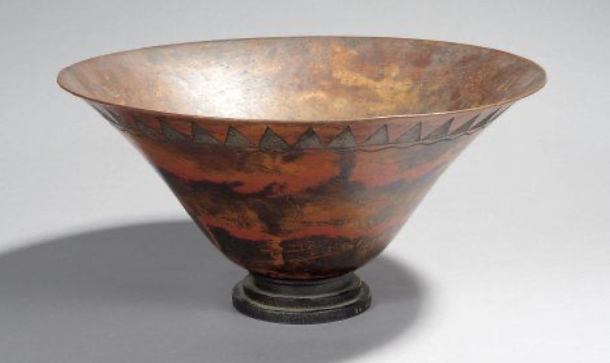 Linossier, flared cut in copperware