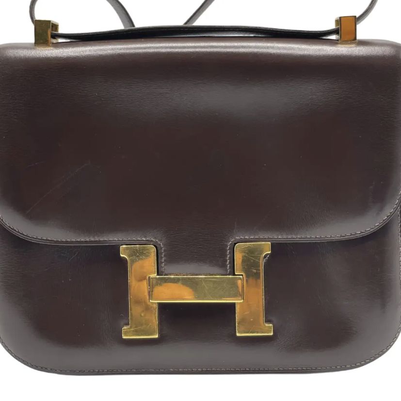 Hermès, Constance brown in calf leather