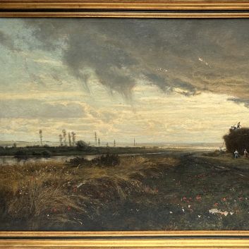 KRACHKOWSKY (1854-1914), Before the storm, oil on canvas