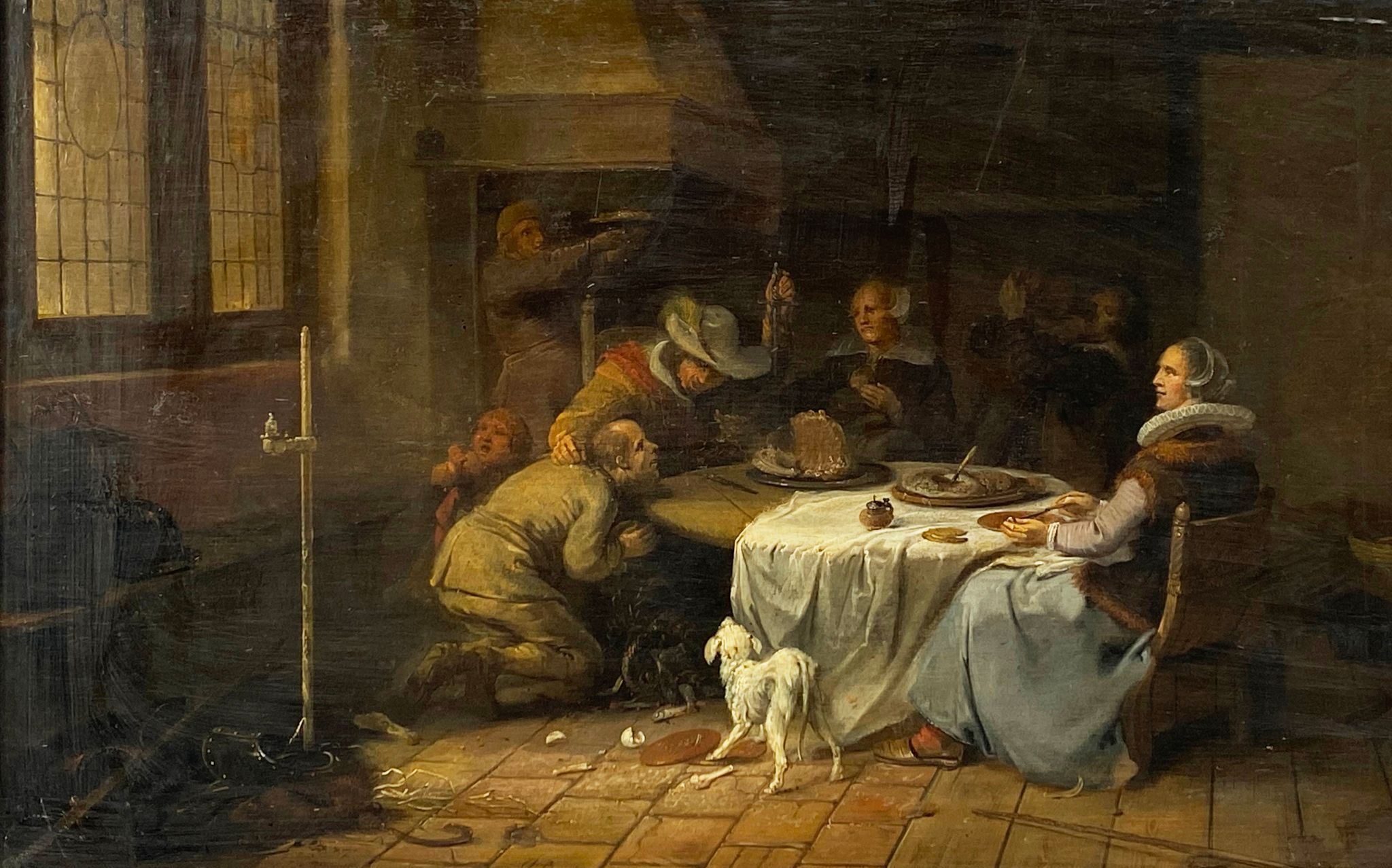 Dans Le Gout De Jan Steen Oil On Canvas