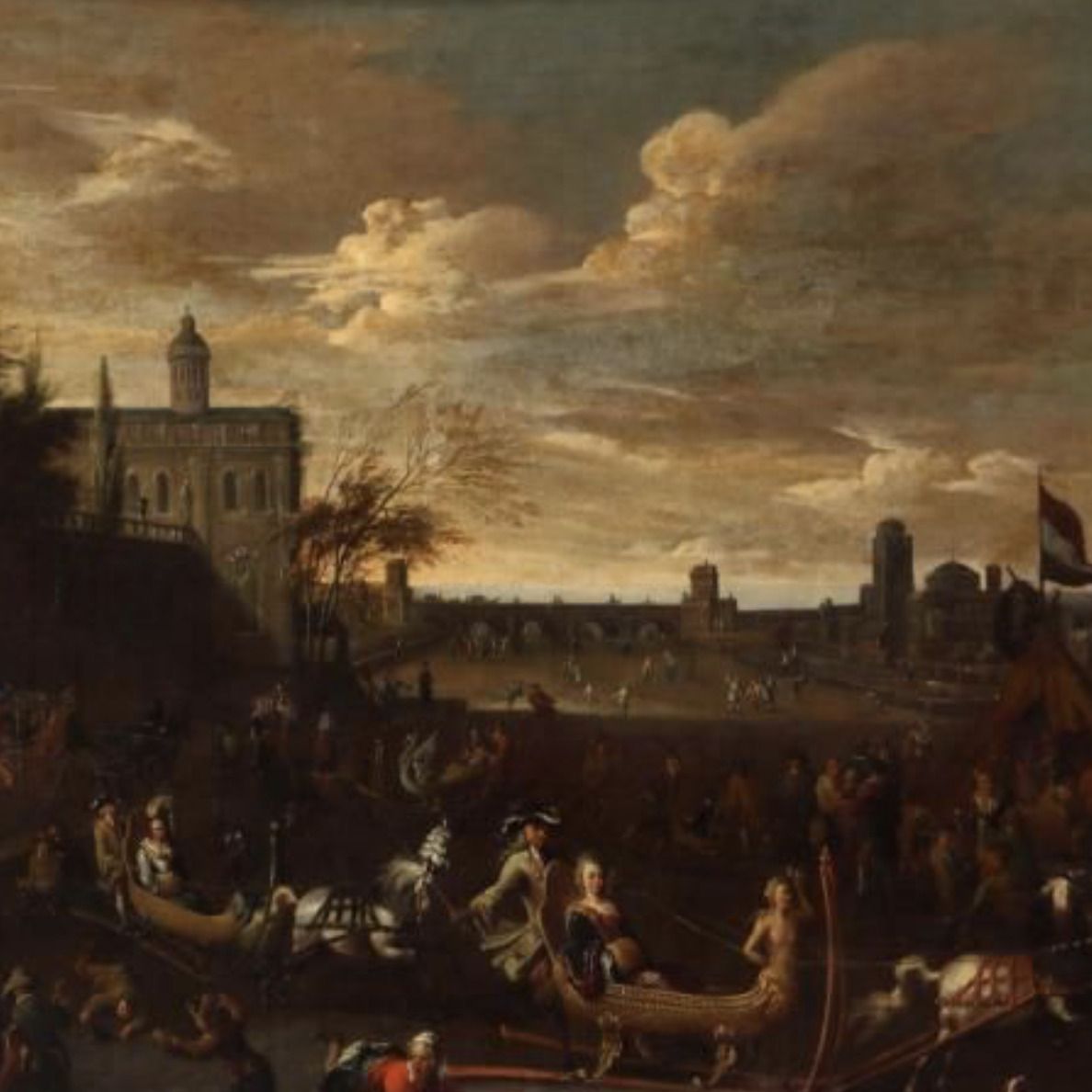 Alexander van Bredael, huile sur panneau