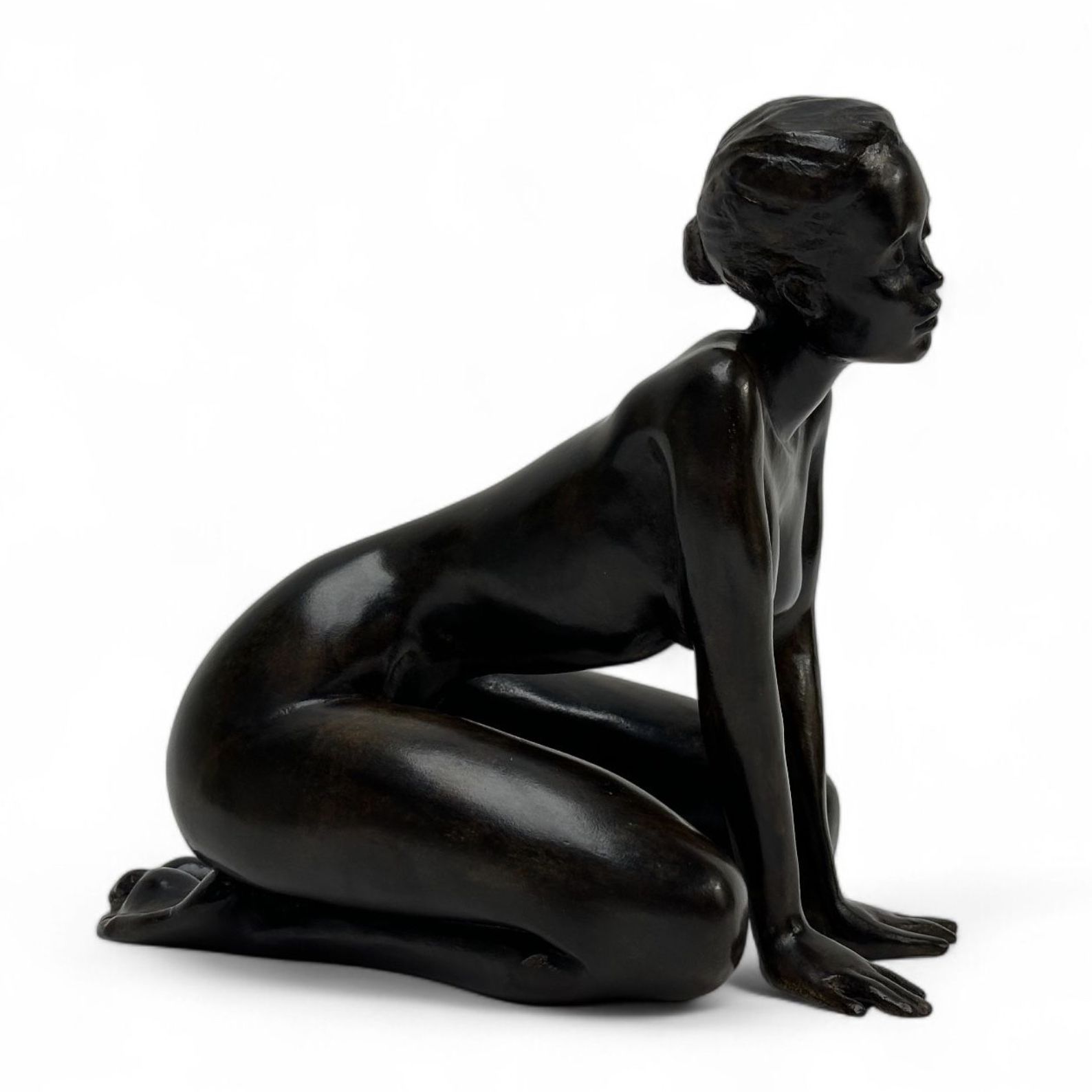 Marie Paule Deville Chabrolle, bronze with brown patina