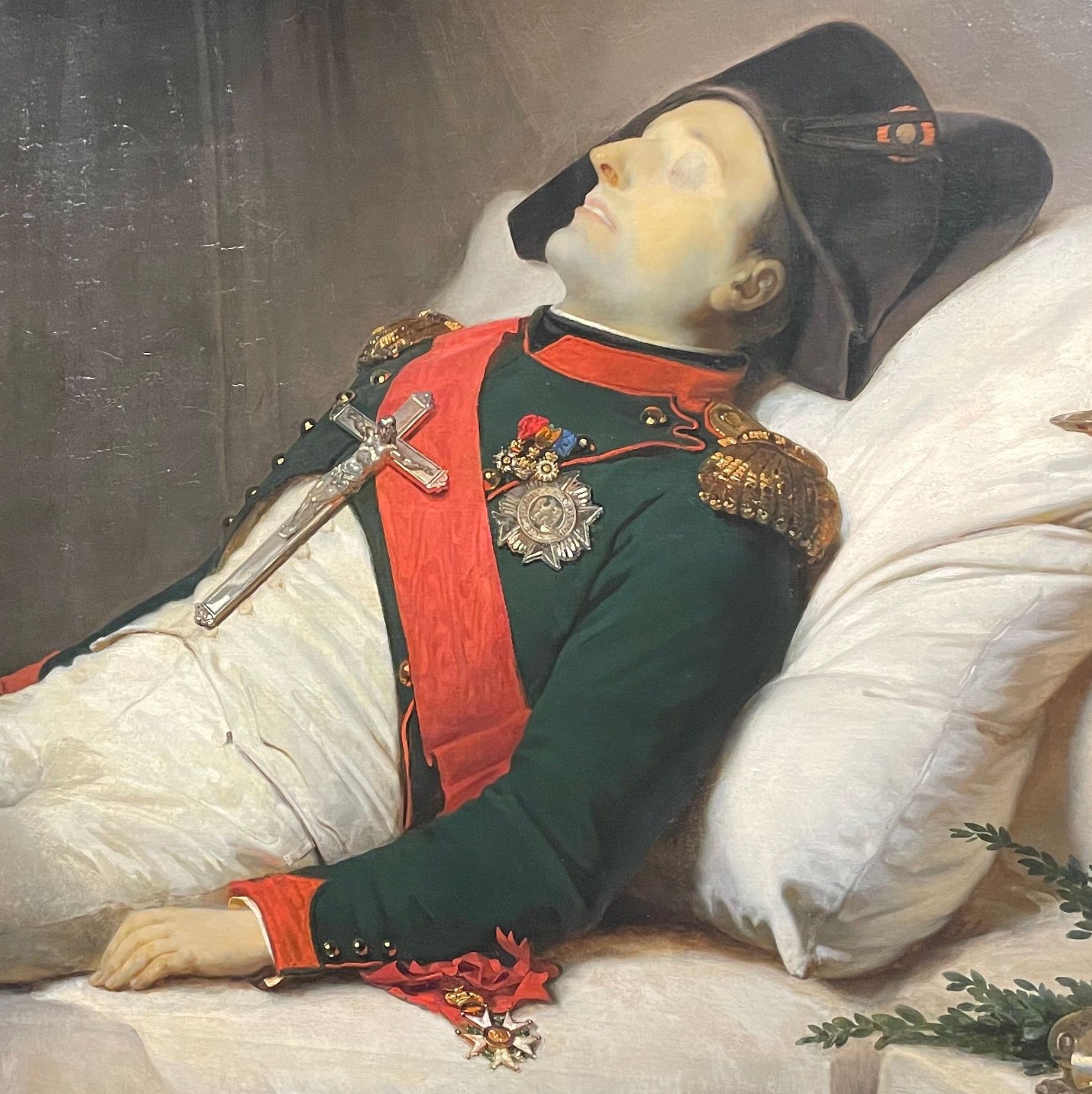 Mauzaisse, Napoleon on his deathbed, oil on canvas
