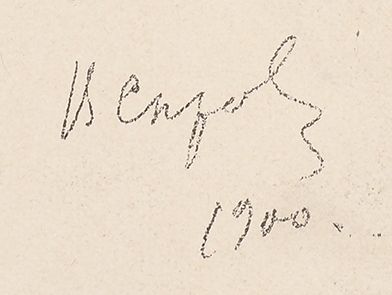 Valentin Serov's signature