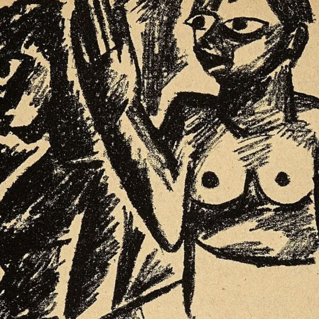 Natalia Gontcharova, pastel sur papier