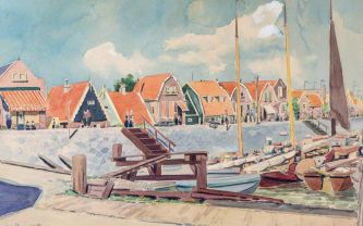 Ferdinand Hart Nibbrig, aquarelle