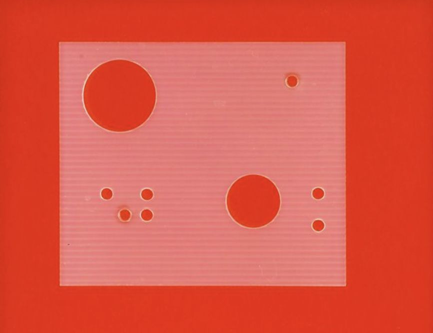 Nicolas Schöffer, Relief en plexiglas coloré