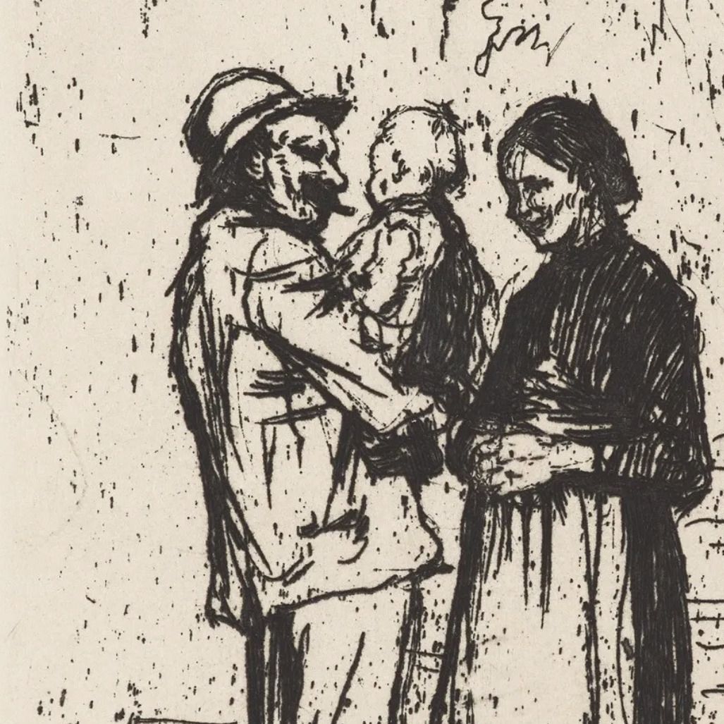 Käthe Kollwitz, gravure sur vélin