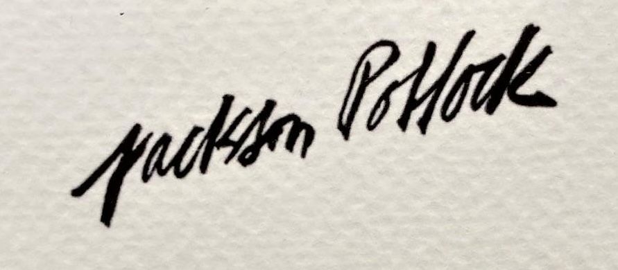 Signature of Jackson Pollock