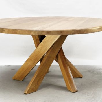 Pierre CHAPO (1927-1986) Dining table, circa 1978, model T21D dite Sfax