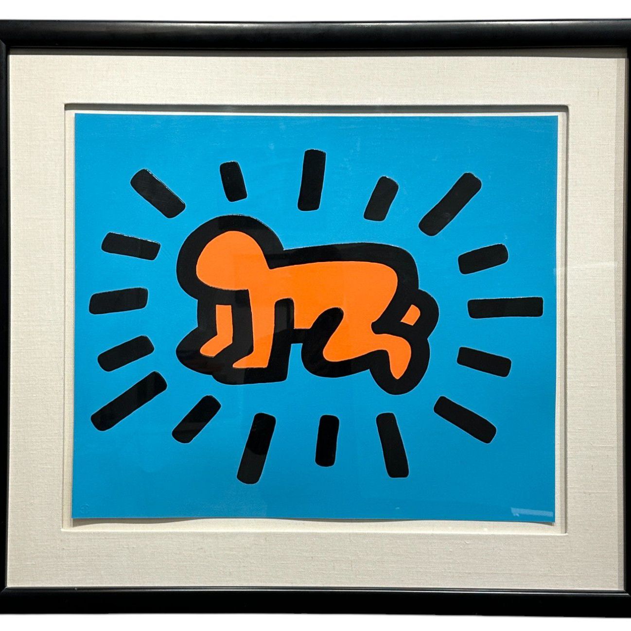 Keith Haring, gouache on paper