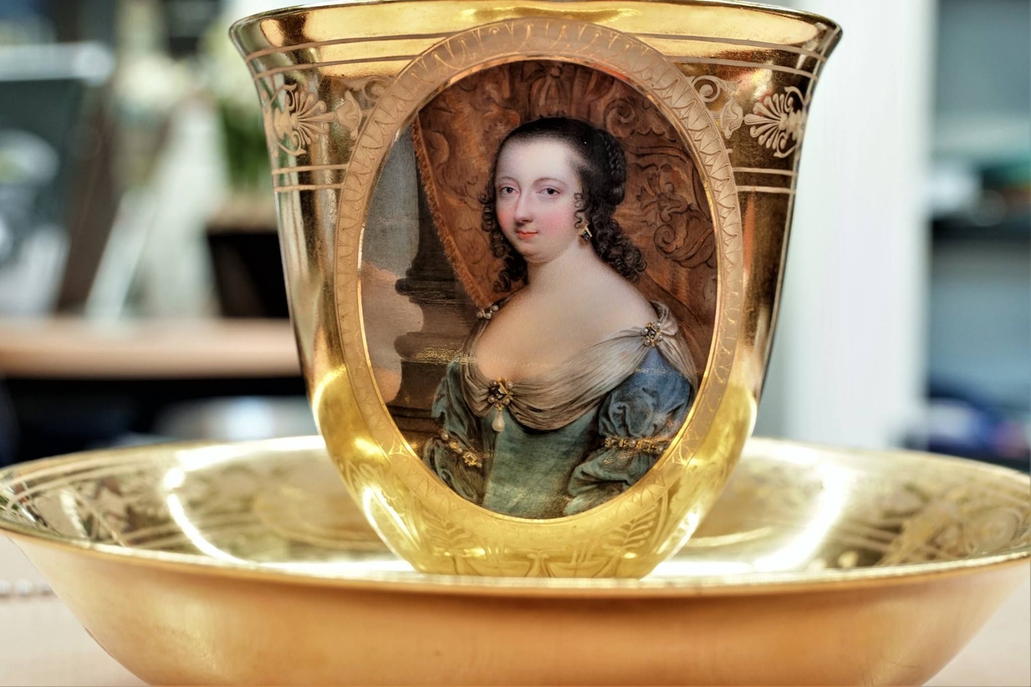 Dihl et Guérhard - Porcelain cup from the Empress Josephine service