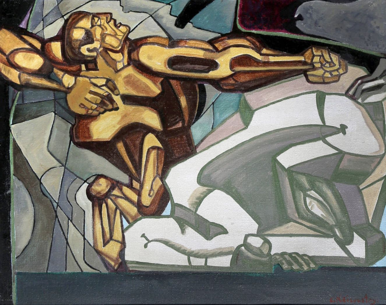 Ernst Iossipovitch Neizvestny, huile sur toile