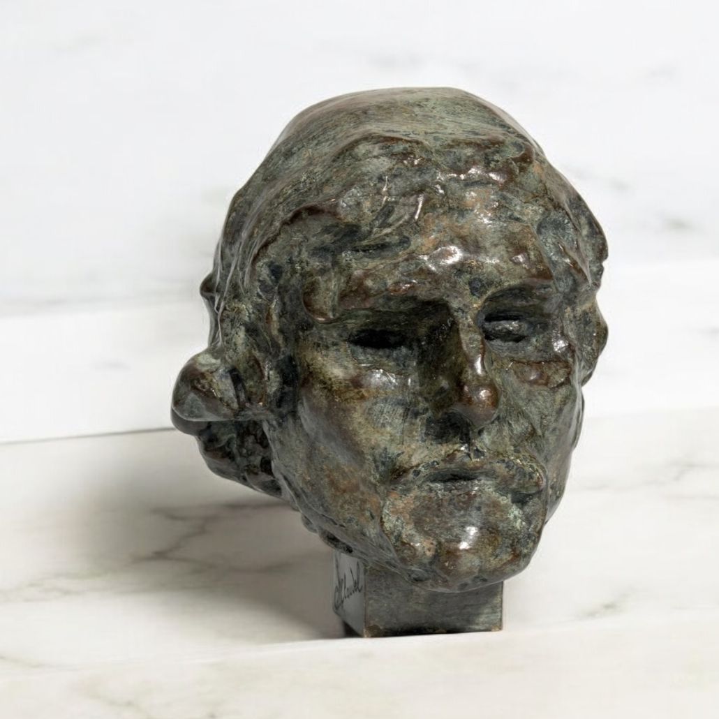 Camille Claudel, bronze head