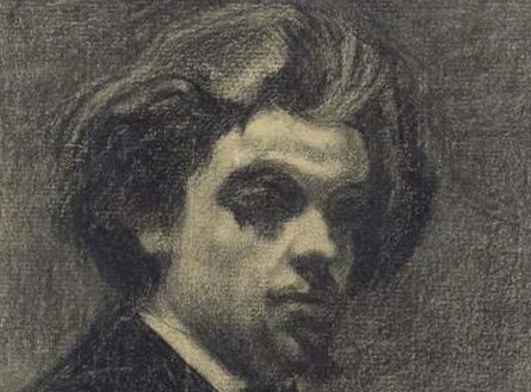 Fantin Latour, Portrait in black stone