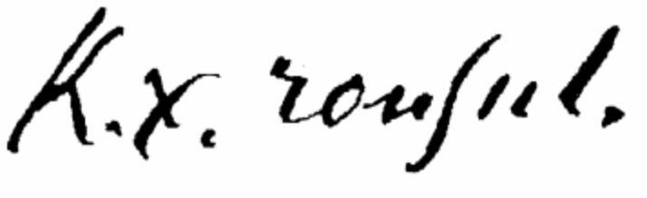 Ker Xavier Roussel's signature