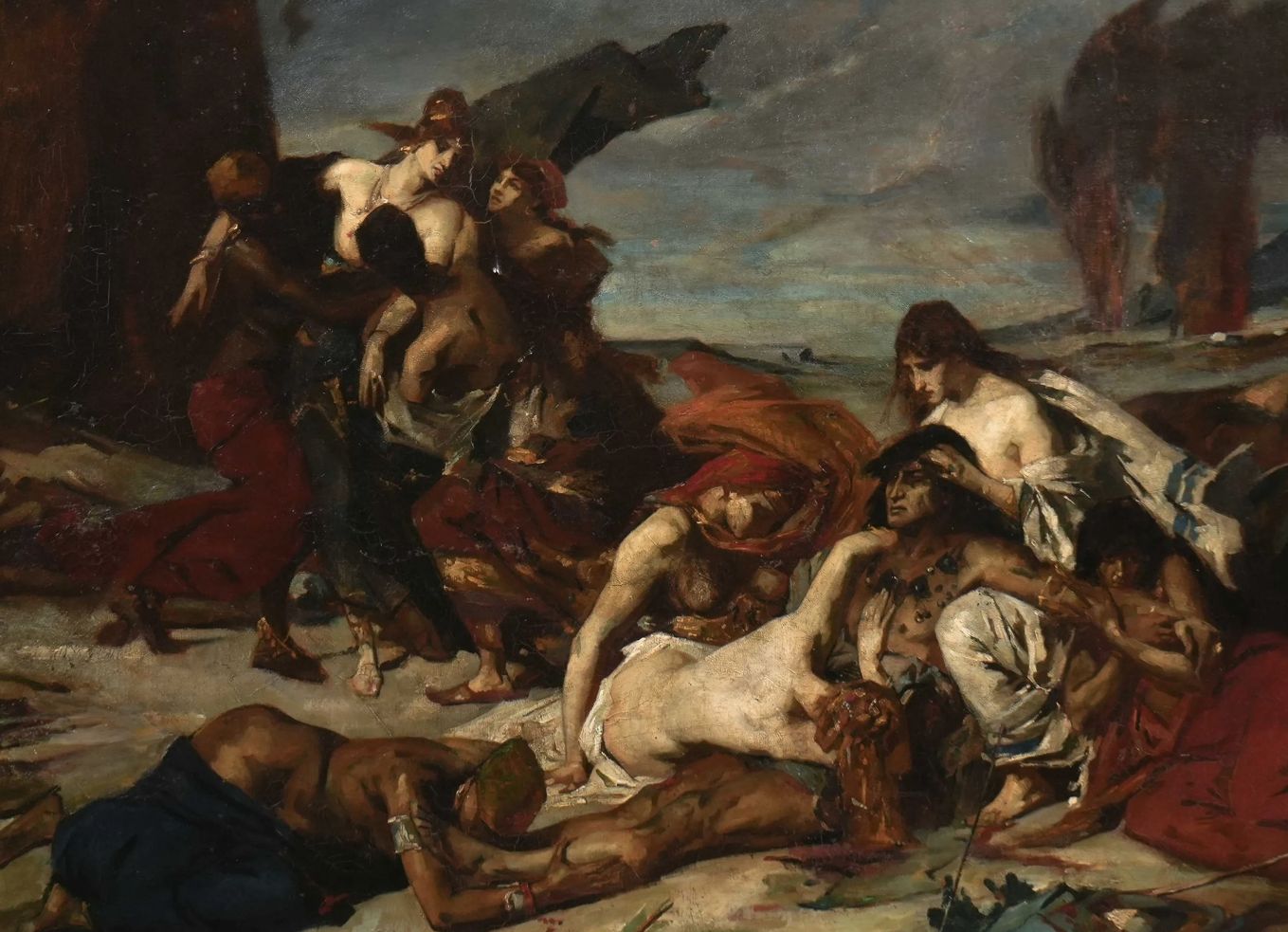 Suiveur de Fernand Cormon, huile sur toile